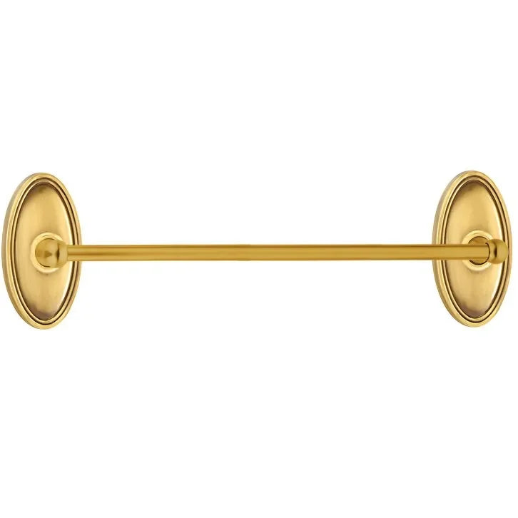 EmtekEmtek Traditional Brass Towel Bar with Oval Rosette in 