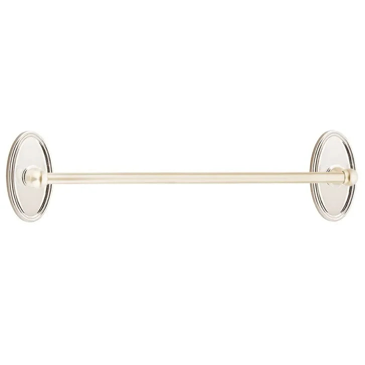 EmtekEmtek Traditional Brass Towel Bar with Oval Rosette in 