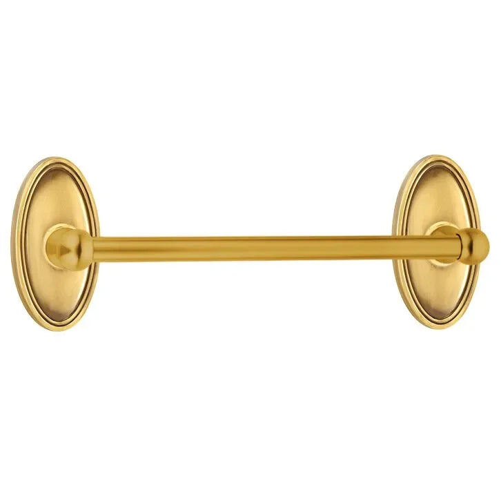 EmtekEmtek Traditional Brass Towel Bar with Oval Rosette in 