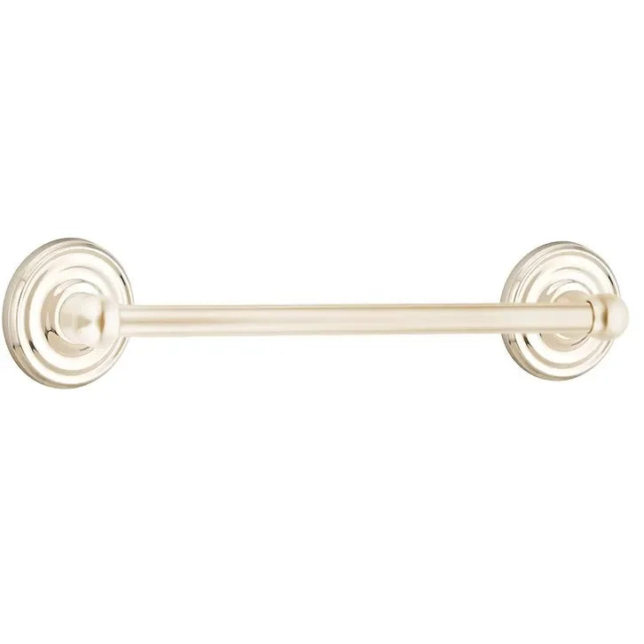 EmtekEmtek Traditional Brass Towel Bar with Regular Rosette in 