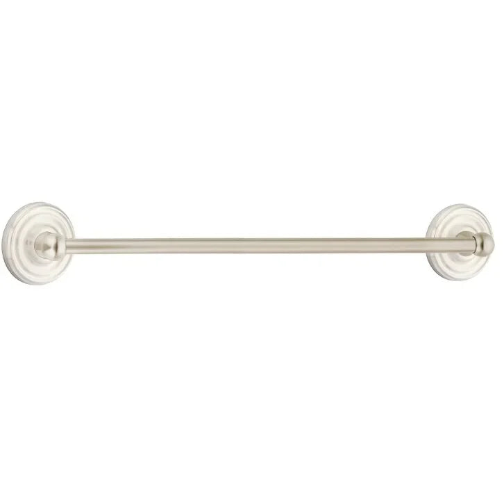 EmtekEmtek Traditional Brass Towel Bar with Regular Rosette in 