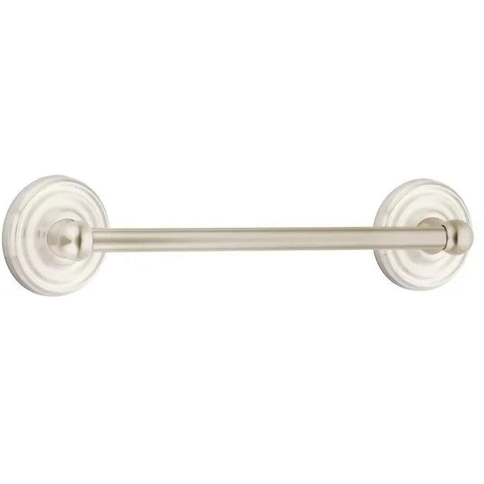 EmtekEmtek Traditional Brass Towel Bar with Regular Rosette in 