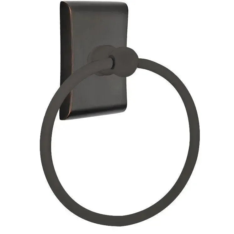 EmtekEmtek Traditional Brass Towel Ring with Neos Rosette in 