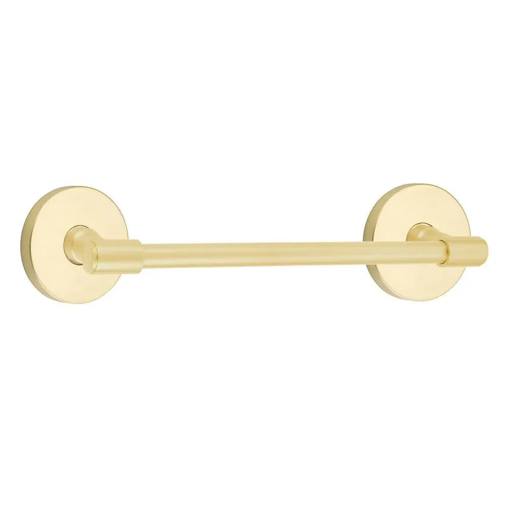 EmtekEmtek Transitional Brass Towel Bar with Disk Rosette in 