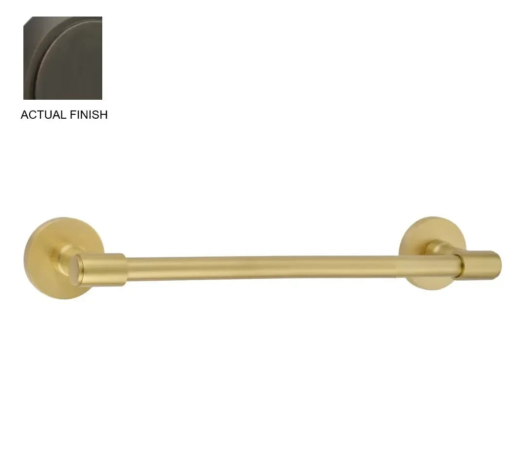 EmtekEmtek Transitional Brass Towel Bar with Small Disc Rosette in 