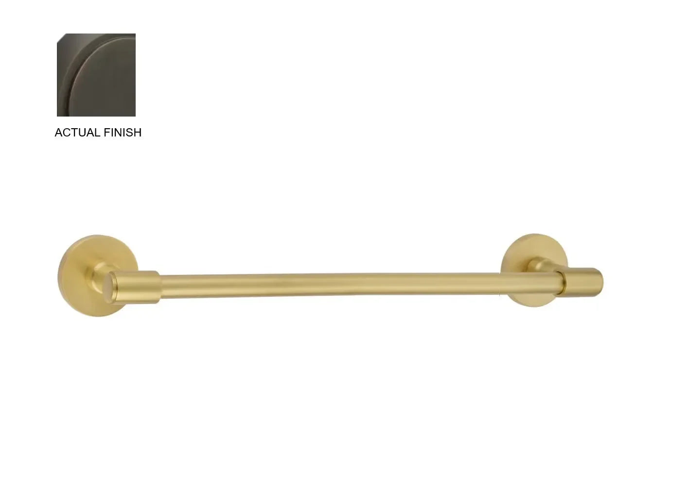 EmtekEmtek Transitional Brass Towel Bar with Small Disc Rosette in 