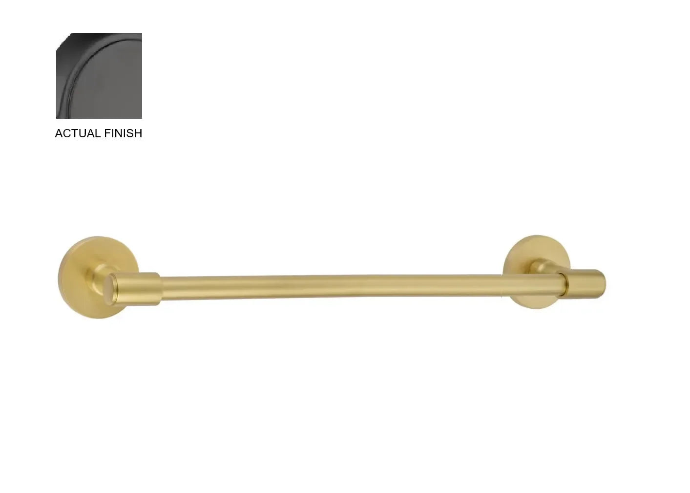 EmtekEmtek Transitional Brass Towel Bar with Small Disc Rosette in 