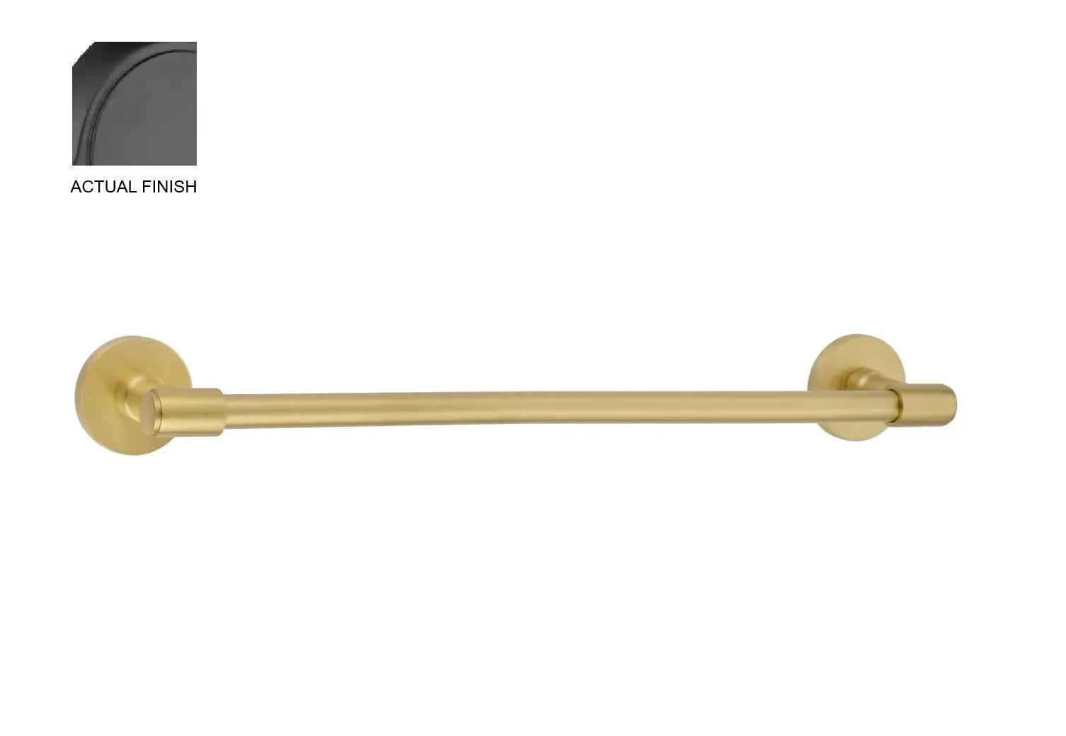 EmtekEmtek Transitional Brass Towel Bar with Small Disc Rosette in 