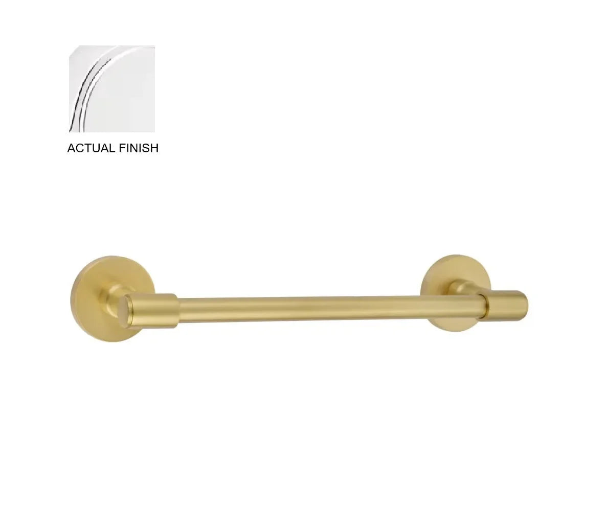 EmtekEmtek Transitional Brass Towel Bar with Small Disc Rosette in 