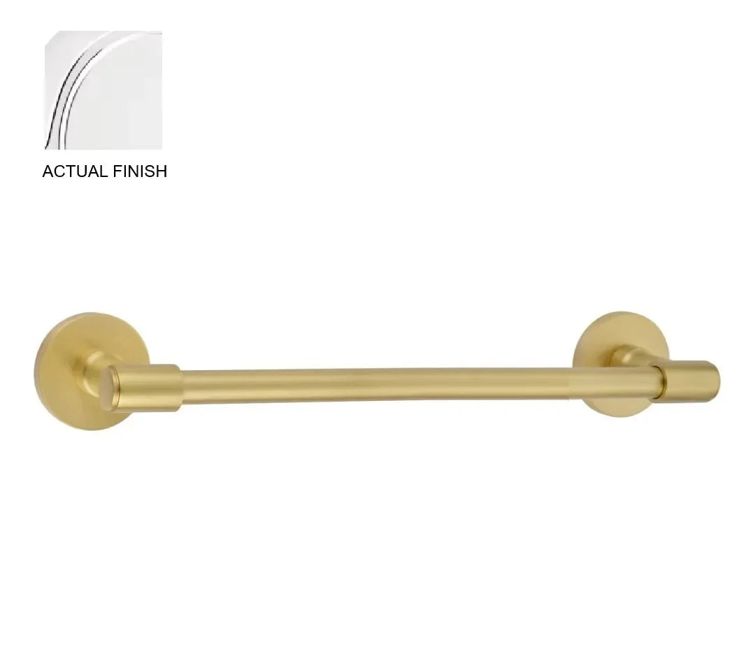 EmtekEmtek Transitional Brass Towel Bar with Small Disc Rosette in 