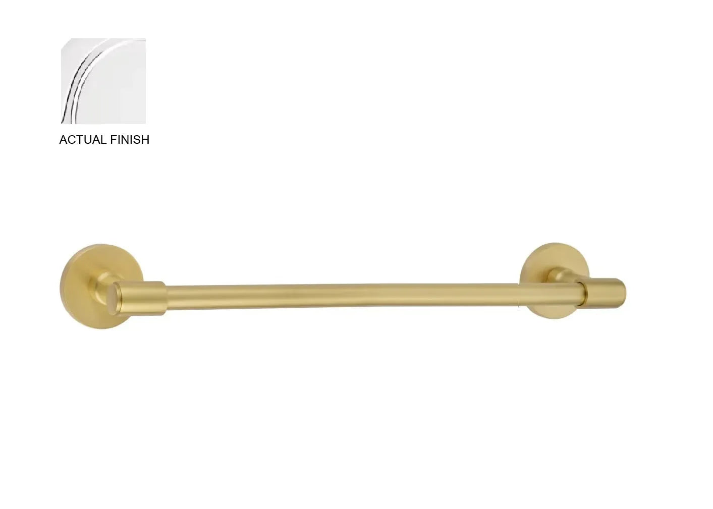 EmtekEmtek Transitional Brass Towel Bar with Small Disc Rosette in 