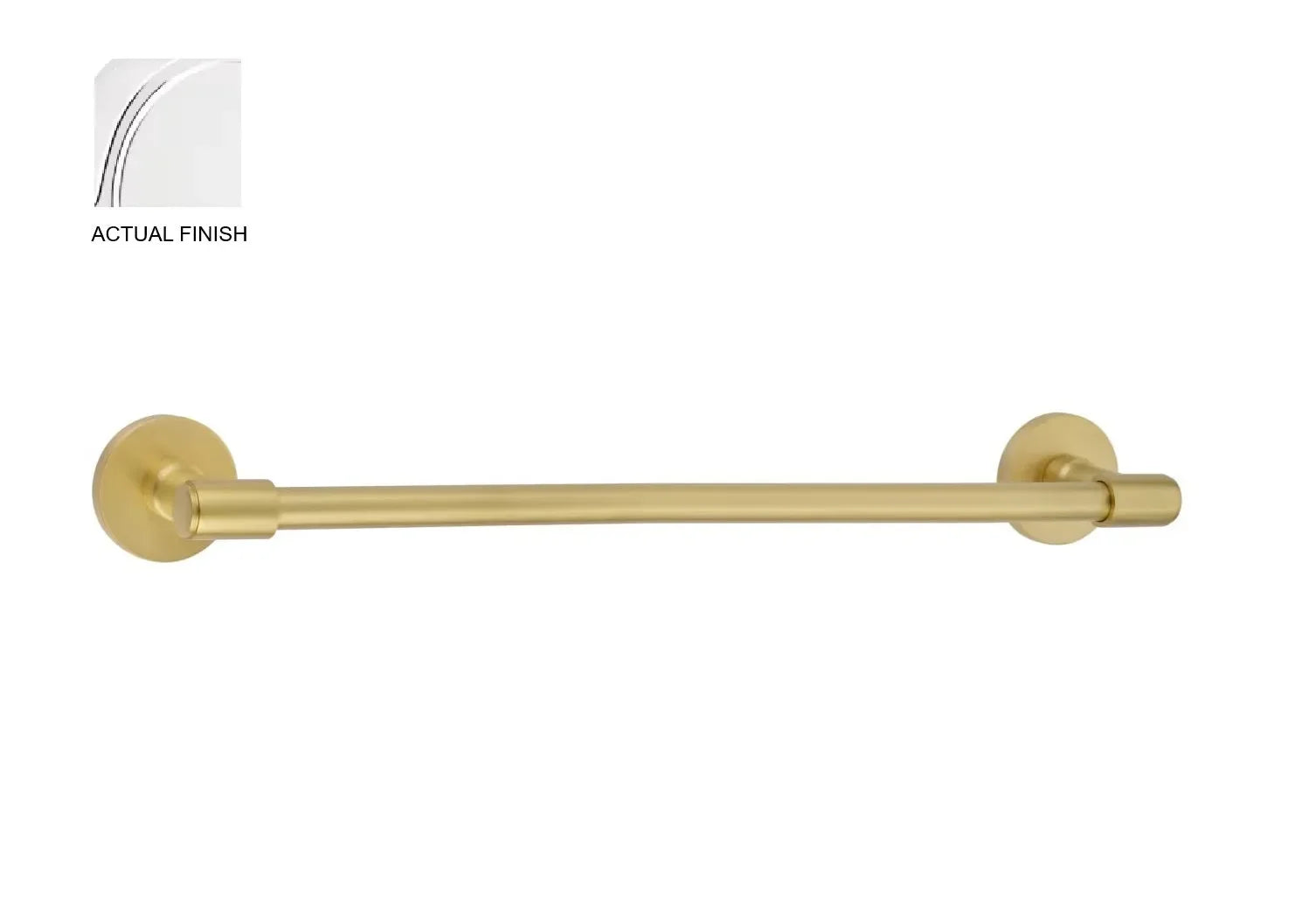 EmtekEmtek Transitional Brass Towel Bar with Small Disc Rosette in 