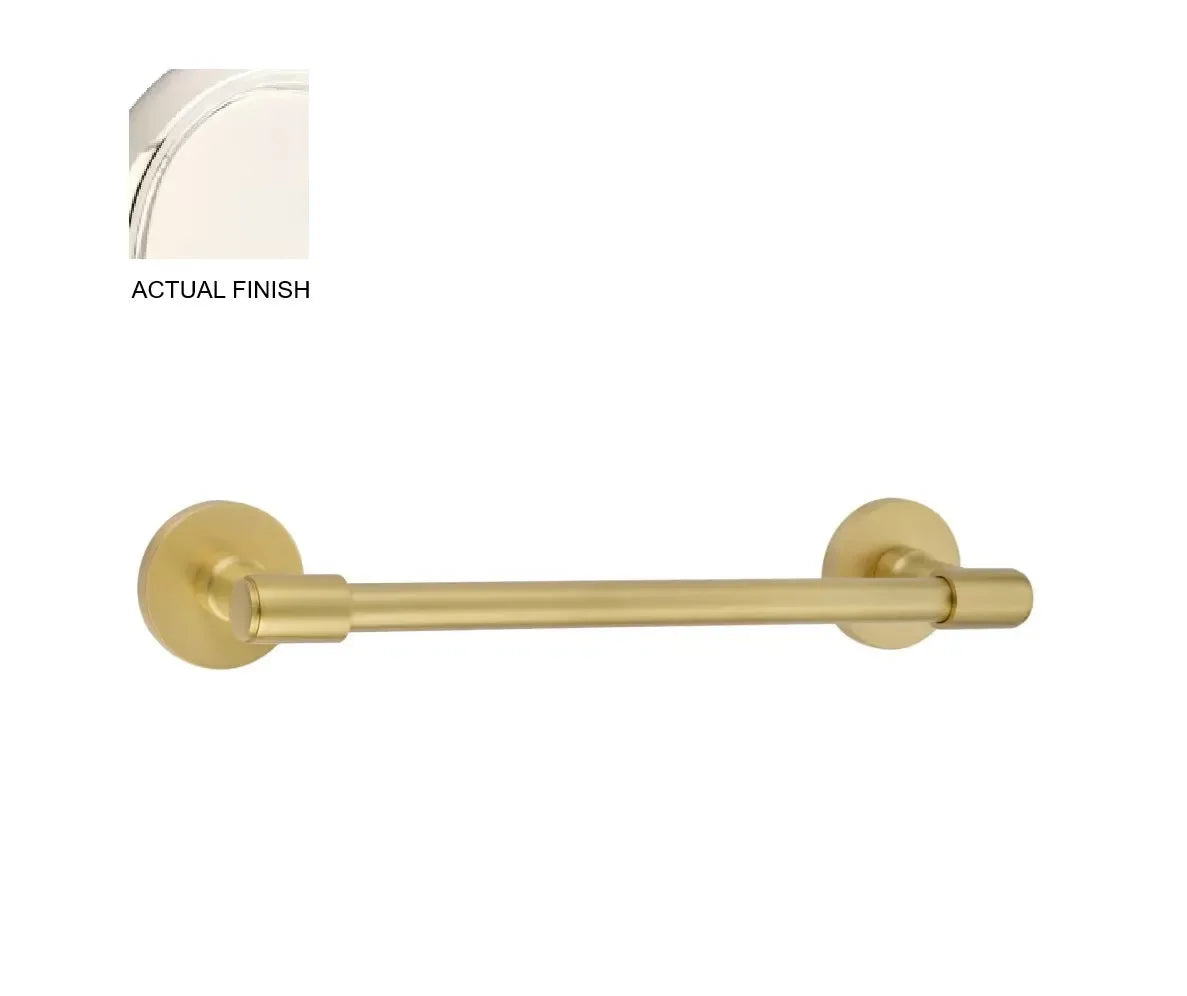 EmtekEmtek Transitional Brass Towel Bar with Small Disc Rosette in 