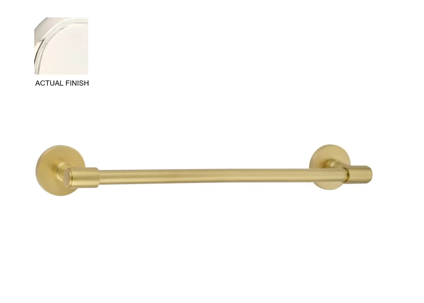 EmtekEmtek Transitional Brass Towel Bar with Small Disc Rosette in 