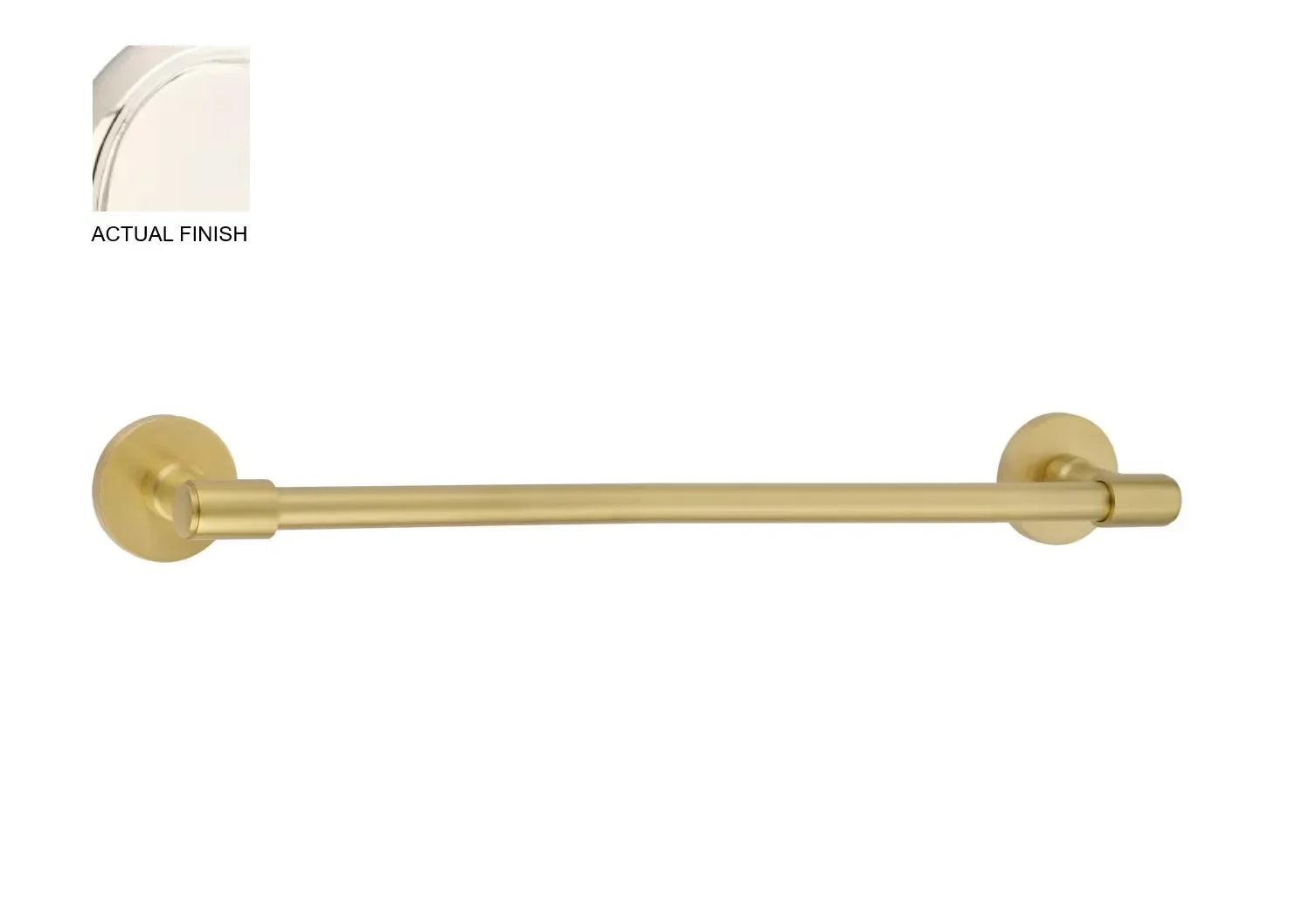 EmtekEmtek Transitional Brass Towel Bar with Small Disc Rosette in 