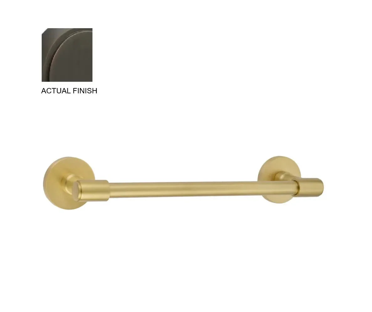 EmtekEmtek Transitional Brass Towel Bar with Small Disc Rosette in 
