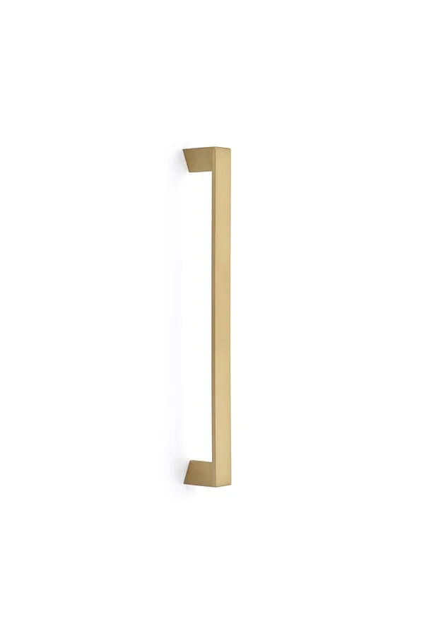 The Emtek Trinity Appliance Pull, 12" Center to Center in Satin Brass finish