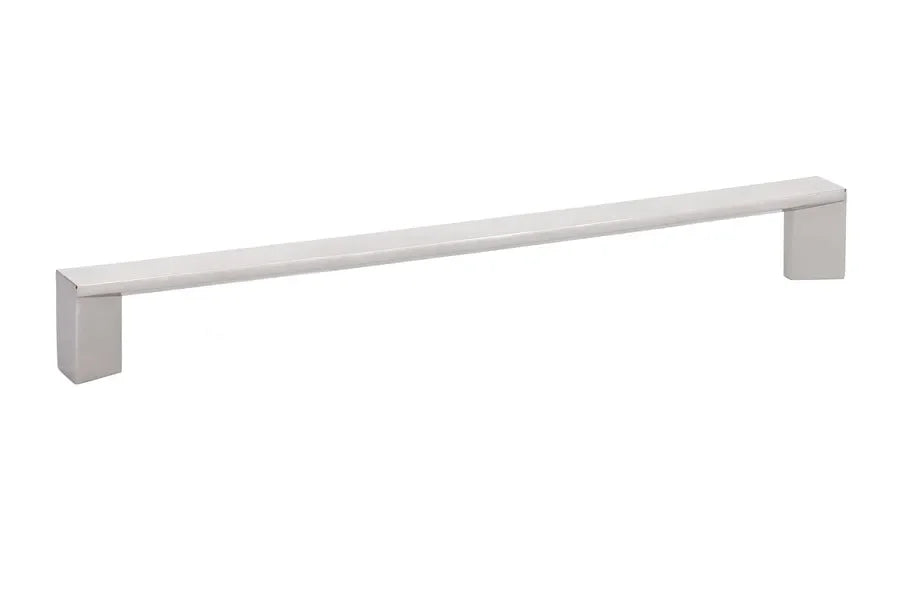 The Emtek Trinity Cabinet Pull, 8" Center to Center in Lifetime Polished Nickel finish