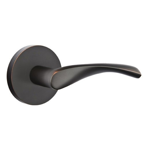 The Emtek Triton Lever With Disk Rosette in finish