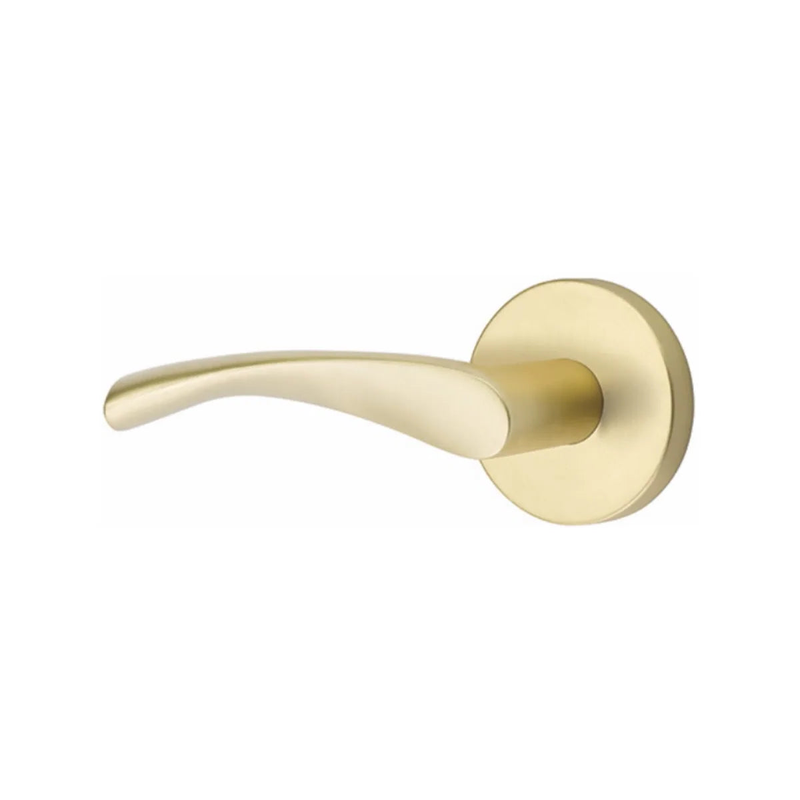 The Emtek Triton Lever With Disk Rosette in finish