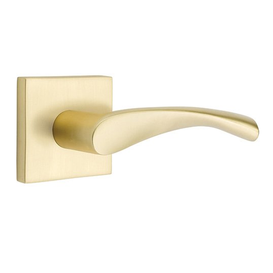 The Emtek Triton Lever With Square Rosette in finish