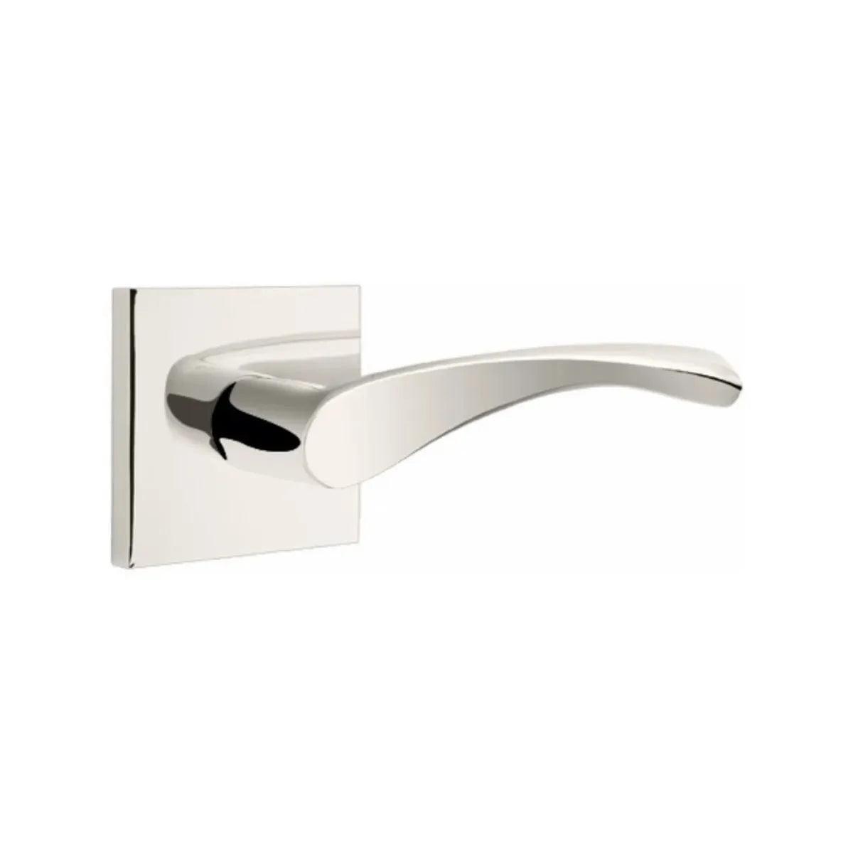 Emtek Triton Lever With Square Rosette Lifetime Polished Nickel