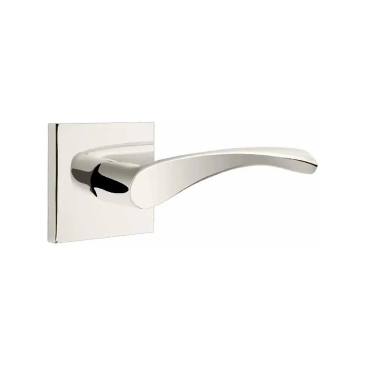 Emtek Triton Lever With Square Rosette Lifetime Polished Nickel