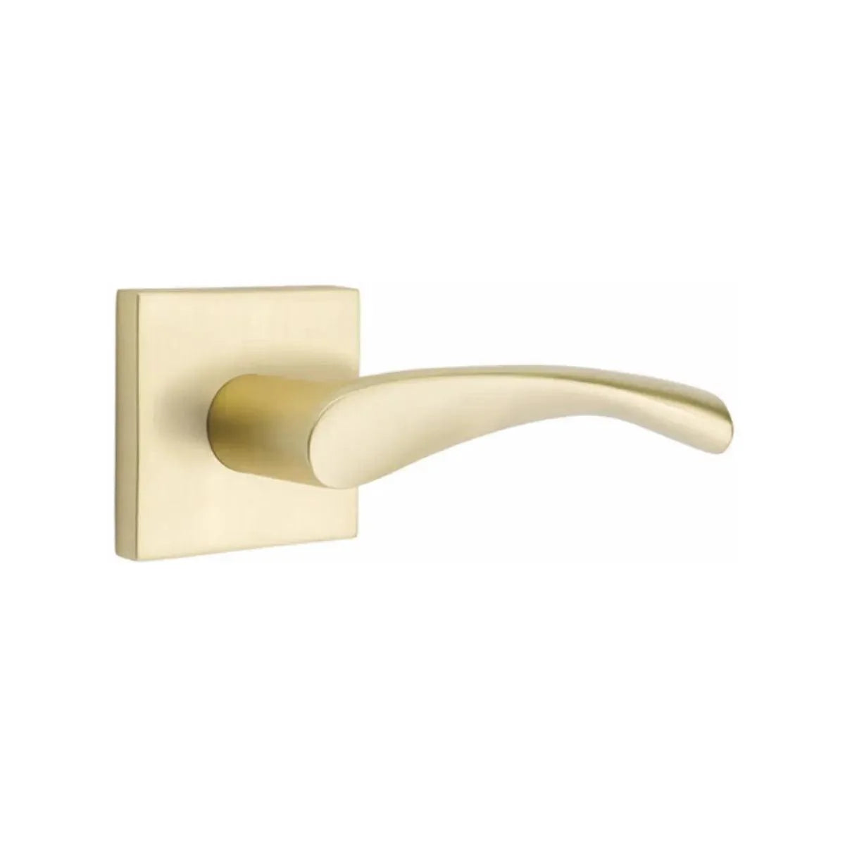 Emtek Triton Lever With Square Rosette Satin Brass