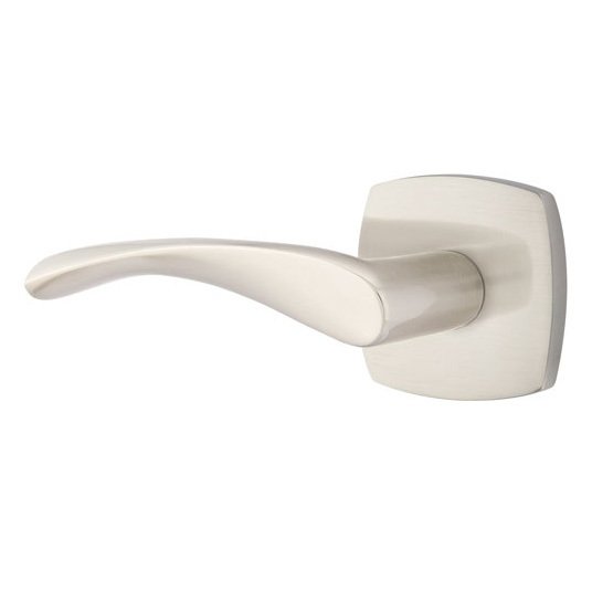 The Emtek Triton Lever With Urban Modern Rosette in finish