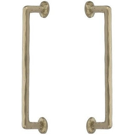 Emtek Back to Back Rod Bronze Door Pull, 12" Center to Center in Tumbled White Bronze finish