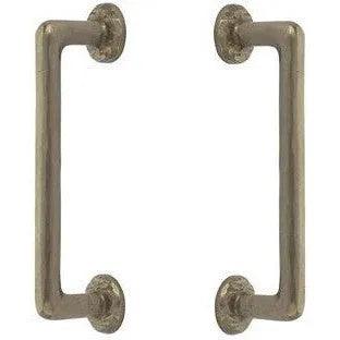 Emtek Back to Back Rod Bronze Door Pull, 8" Center to Center in Tumbled White Bronze finish