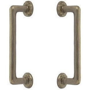 Emtek Back to Back Rod Bronze Door Pull, 8" Center to Center in Tumbled White Bronze finish