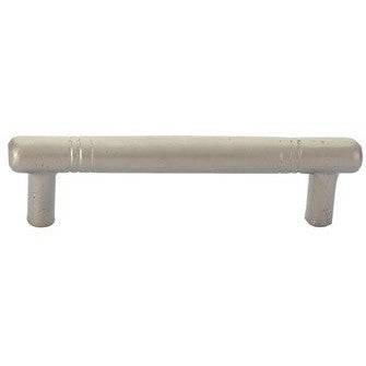 Emtek Concealed Surface Mount Nunez Bronze Door Pull, 8" Center to Center in Tumbled White Bronze finish