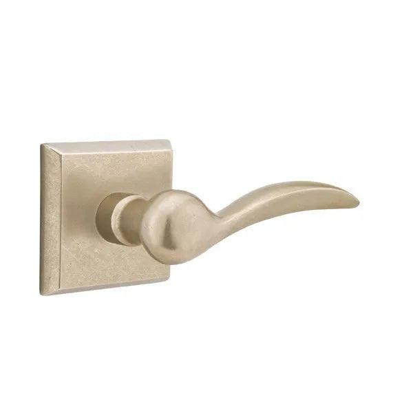 Emtek Durango Lever With #6 Rosette in Tumbled White Bronze finish