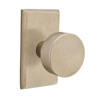 The Emtek Round Bronze Knob with