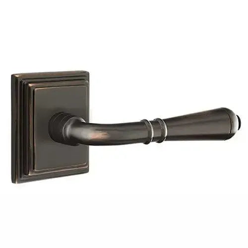Emtek Turino Lever With Wilshire Rosette Oil Rubbed Bronze