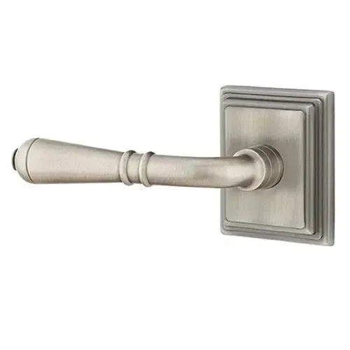 Emtek Turino Lever With Wilshire Rosette Pewter