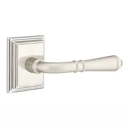 Emtek Turino Lever With Wilshire Rosette Satin Nickel