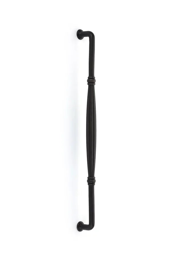The Emtek Fluted Bronze Appliance Pull, 18" Center to Center in Medium Bronze Patina finish