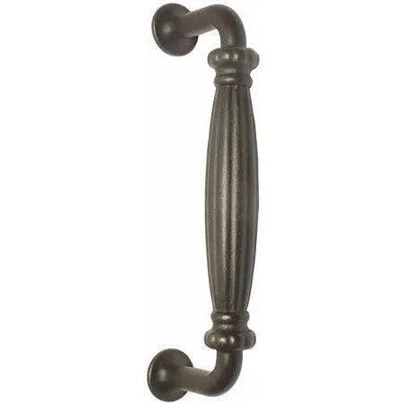 Emtek Tuscany Cast Bronze Palermo Door Pull, 8" Center to Center Medium Bronze Patina