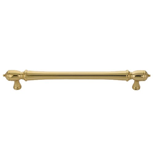 The Emtek Spindle Appliance Pull, 12" Center to Center in Unlacquered Brass finish