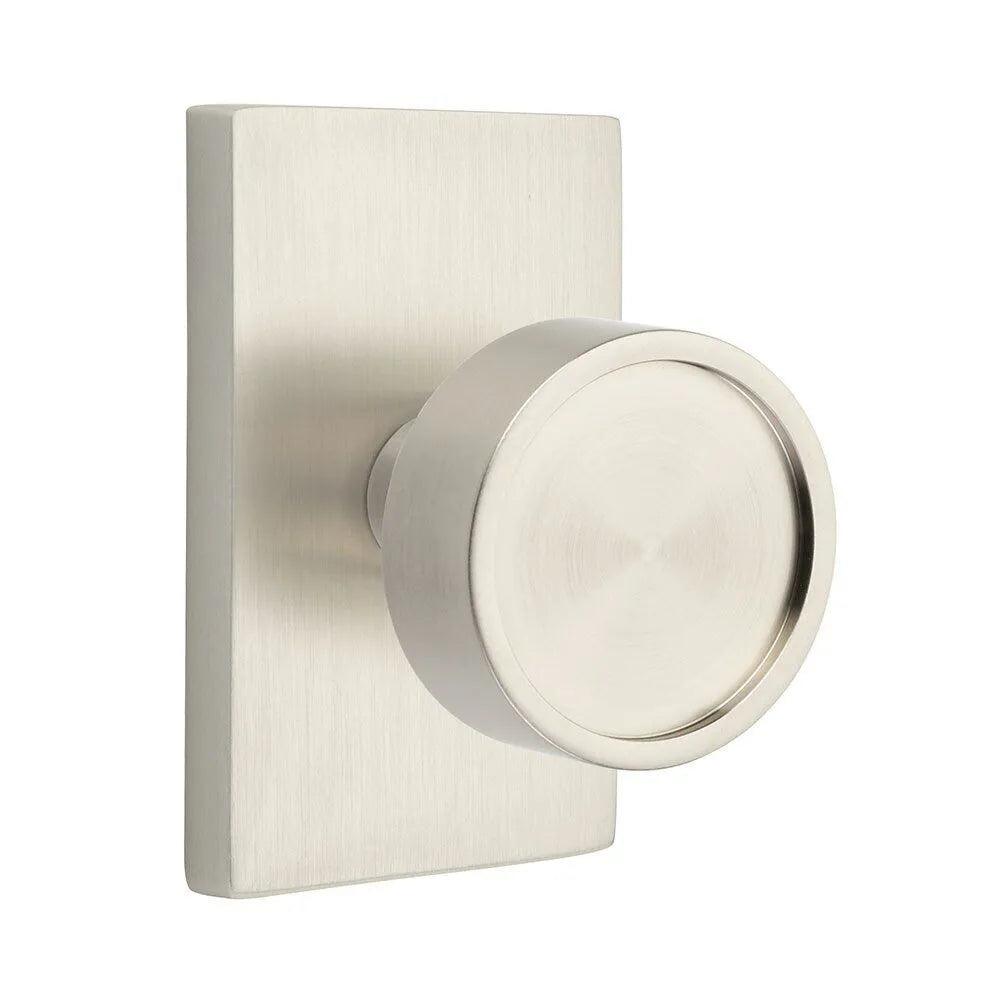 EmtekEmtek Verve Knob with Modern Rectangular Rosette in 