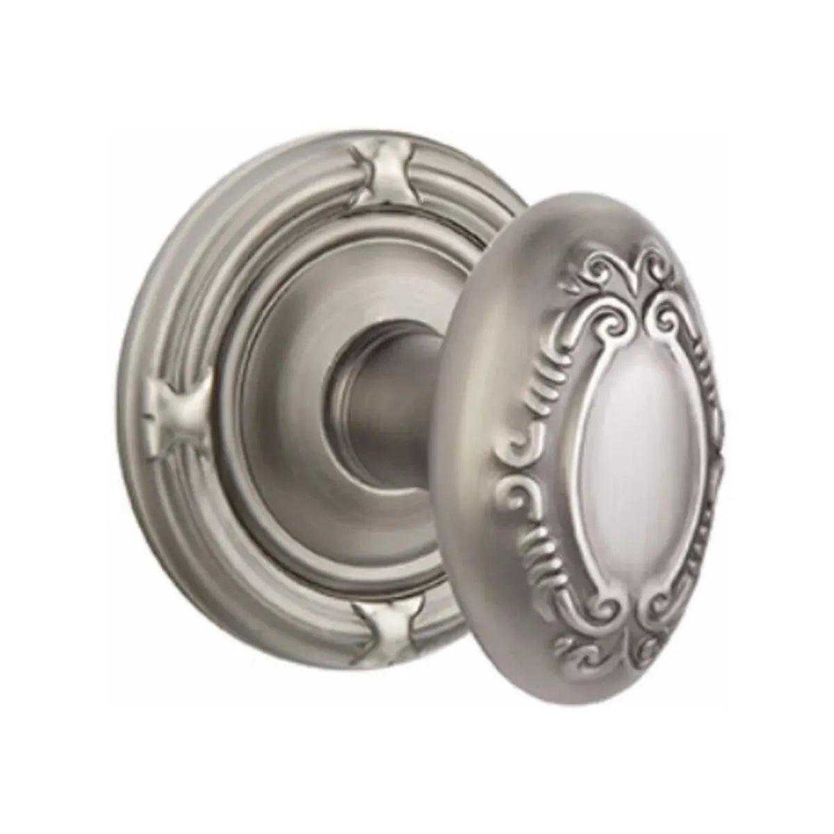 EmtekEmtek Victoria Knob with Ribbon & Reed Rosette in 