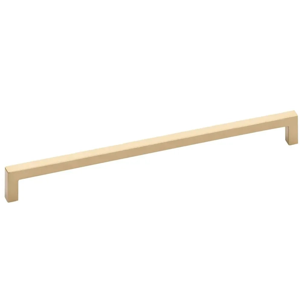 The Emtek Warwick Cabinet Pull in Satin Brass finish