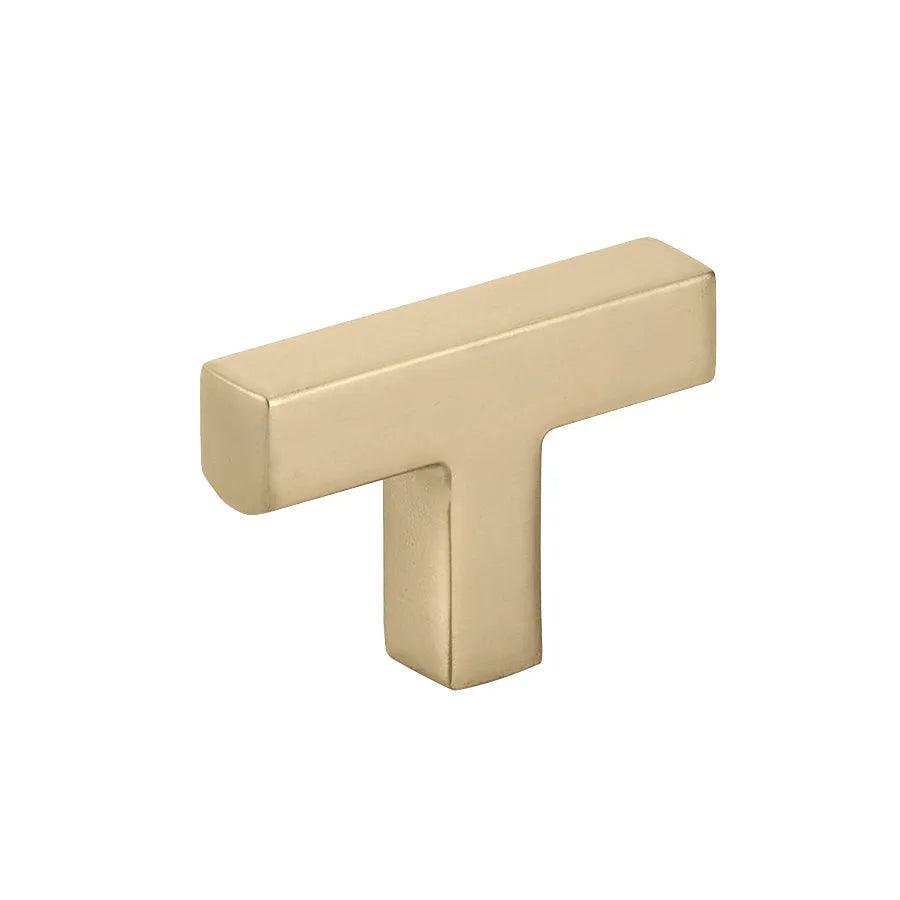 Emtek Warwick Cabinet T-Knob Satin Brass
