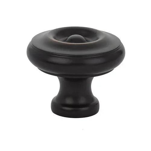The Emtek Waverly Cabinet Knob in Oil Rubbed Bronze finish