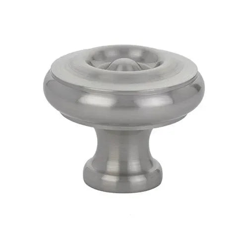 The Emtek Waverly Cabinet Knob in Satin Nickel finish