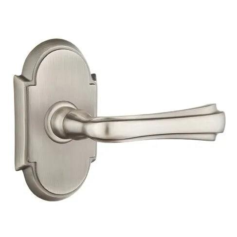 Emtek Wembley Lever With #8 Rosette Pewter