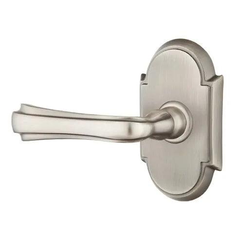 Emtek Wembley Lever With #8 Rosette Pewter