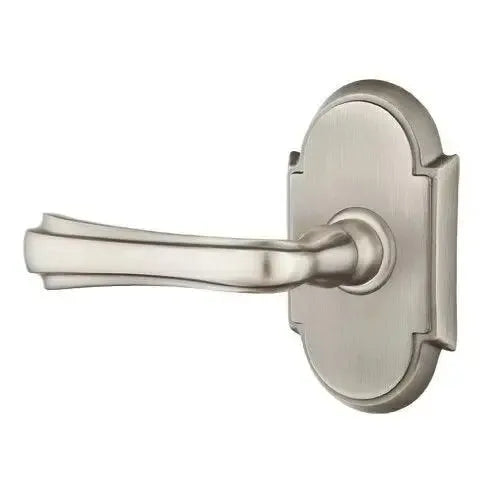 Emtek Wembley Lever With #8 Rosette in Pewter finish